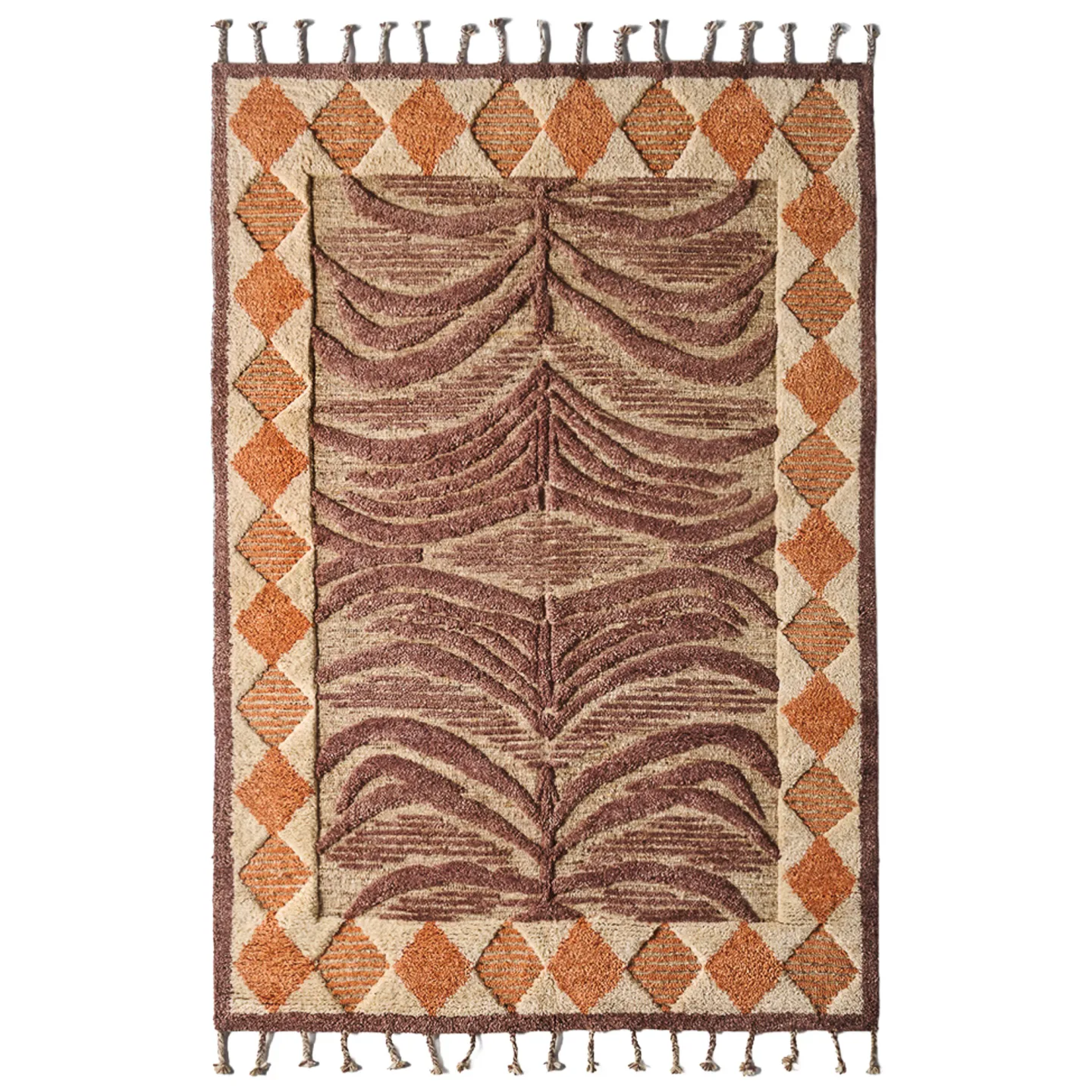 Dusty Deco - Wild Cat Rug Burnt Brown 300x400 - Ullmattor - Matthew Williamson - Orange - Ull