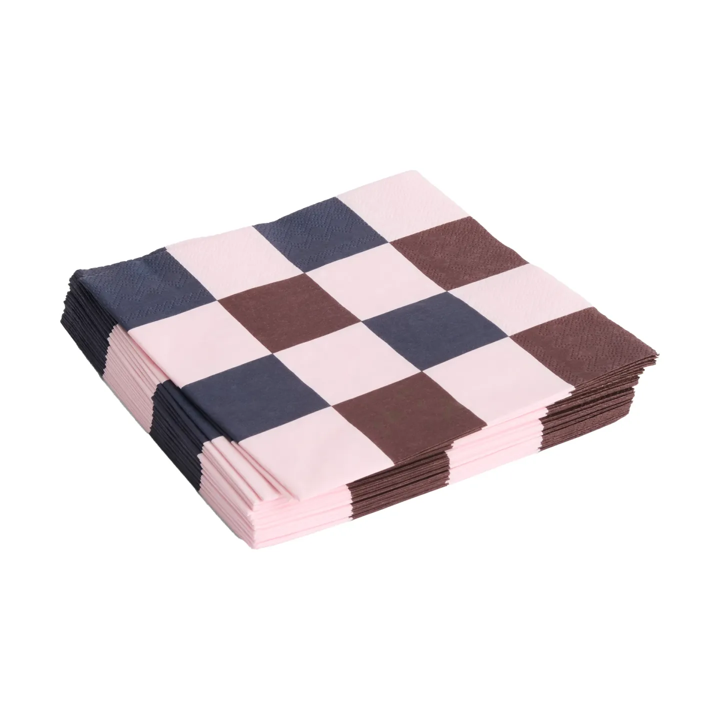 HAY Pattern Dinner Check Serviette 40x40 cm 20er Pack Light pink-bordeaux-black M