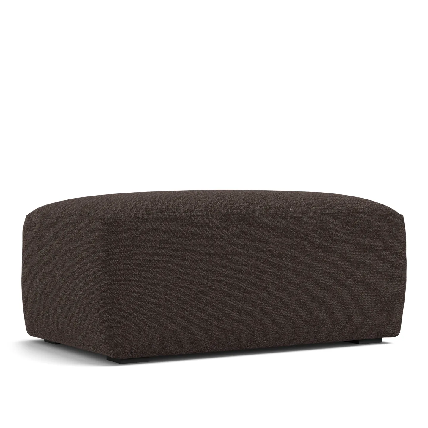 NOGA - Brick Ottoman Lario 120 - Fotpallar - Brun - Dun/Metall/Trä/Textilmaterial