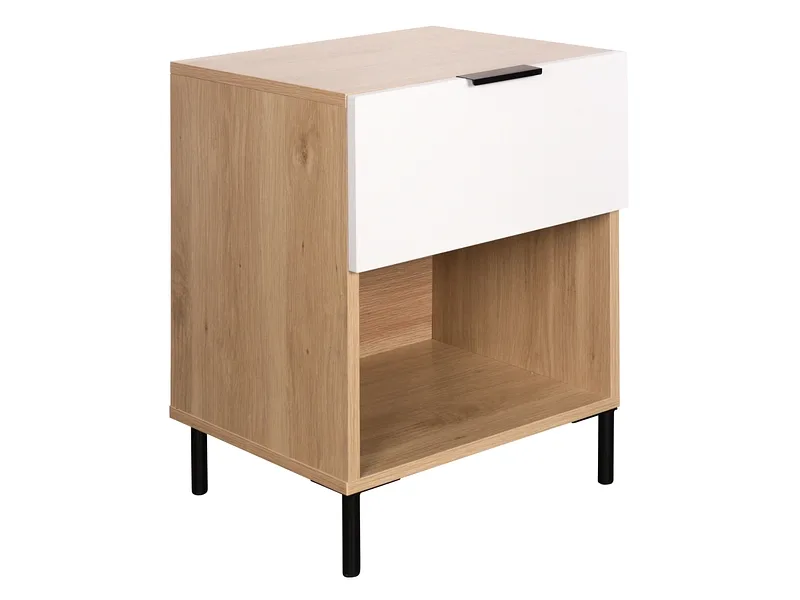 Nachttisch BASEL 1 Schublade 38x40x55cm holz eiche