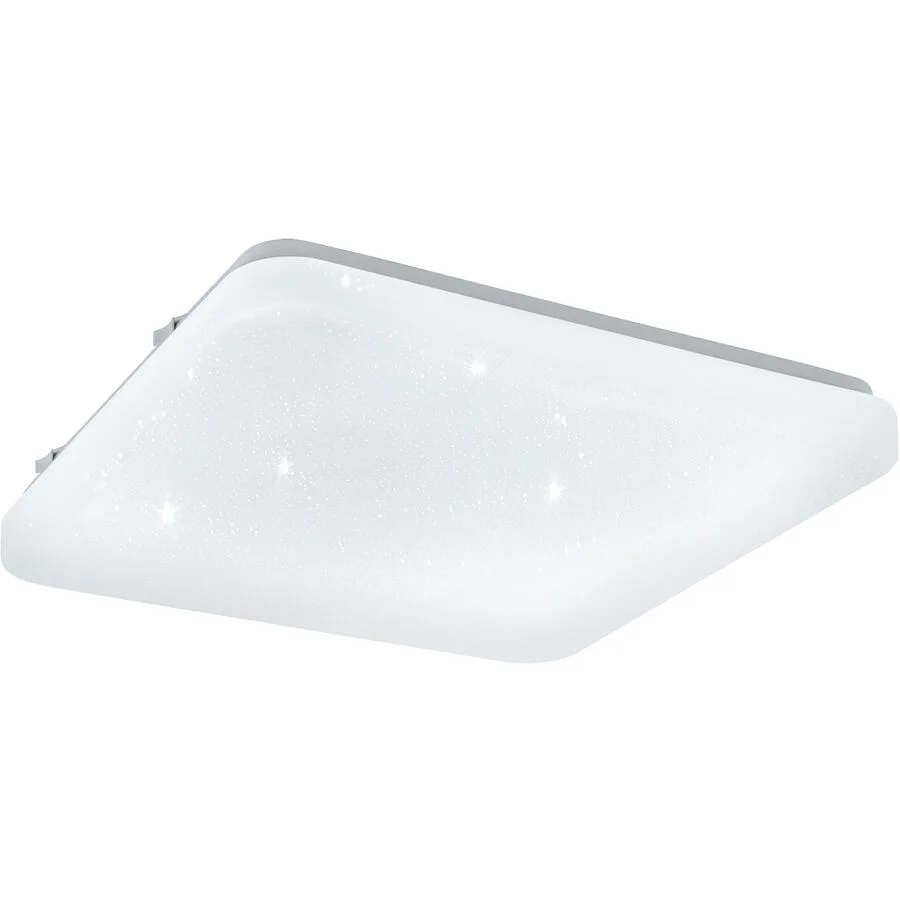 Eglo Deckenlampe Frania-S Transparent Stahl/Kunststoff 28 cm 7 cm - Farbe: glas - Material: Kunststoff/Stahl - LED - Lichtfarbe: Warmweiss