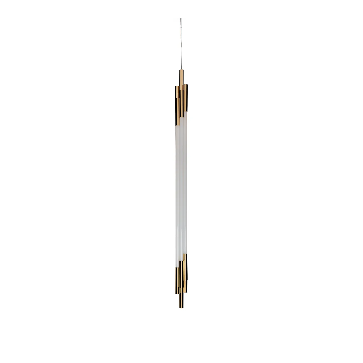 DCWéditions - Org Pendant Vertical 1600 - Pendellampor - Sebastian Summa - Guld,Vit