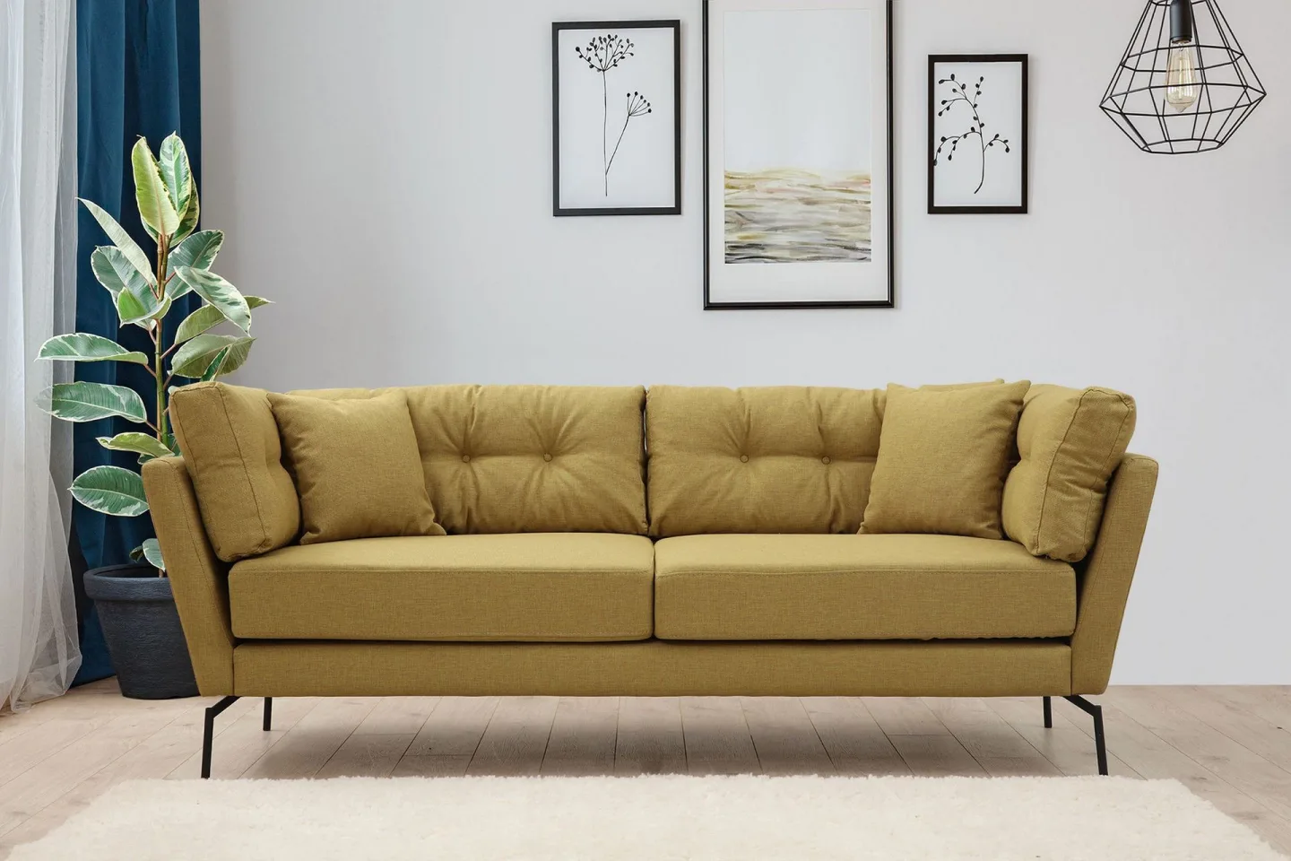 Dorval Soffa 3-sits - Grön