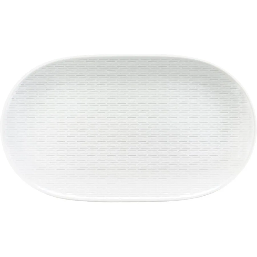 BAUSCHER Servierplatte Scope weiss Porzellan Oval B 32.5 cm