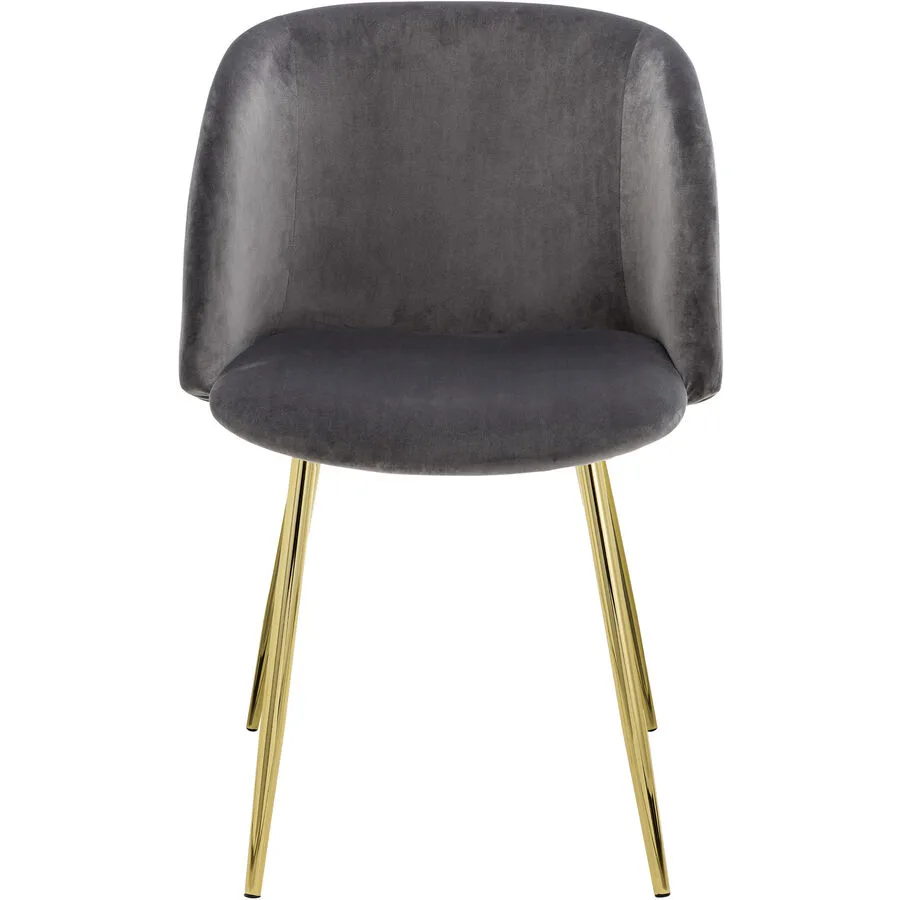 Schalenstuhl Yves Grau Polyester 55 cm