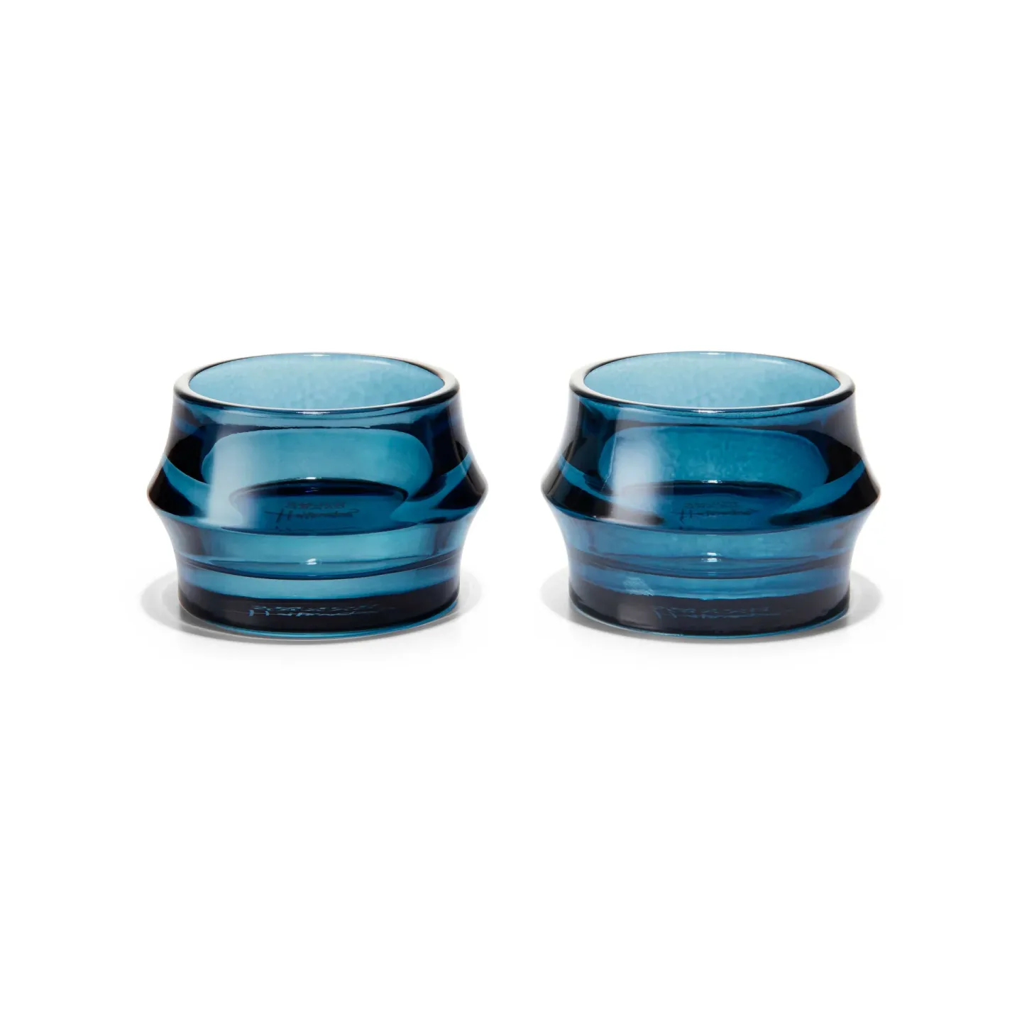 Holmegaard Arc Windlicht 5cm 2er Pack Dunkelblau