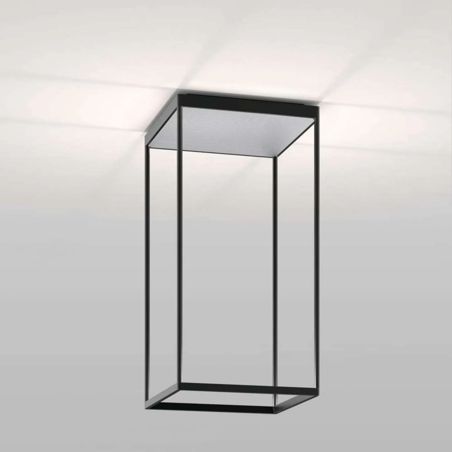 Reflex 2 LED-loftslampe, sort/sølv - Serien Lighting - Stue - Aluminium