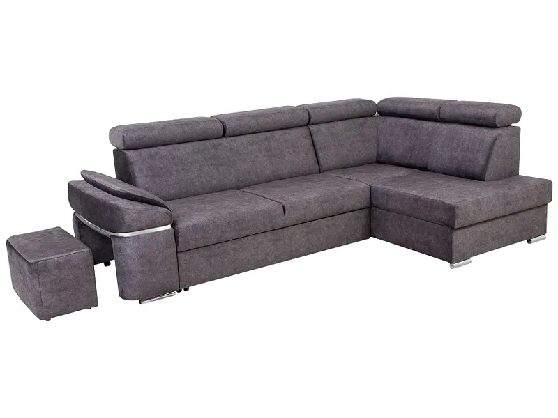 Ecksofa CALGARY Stoff grau
