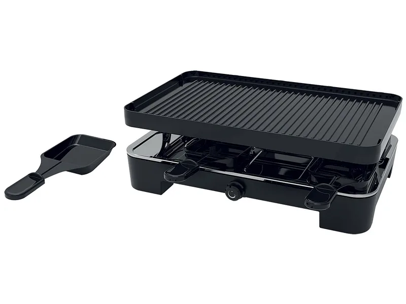 KOENIG Elektrischer Raclettegrill Black 8 personen