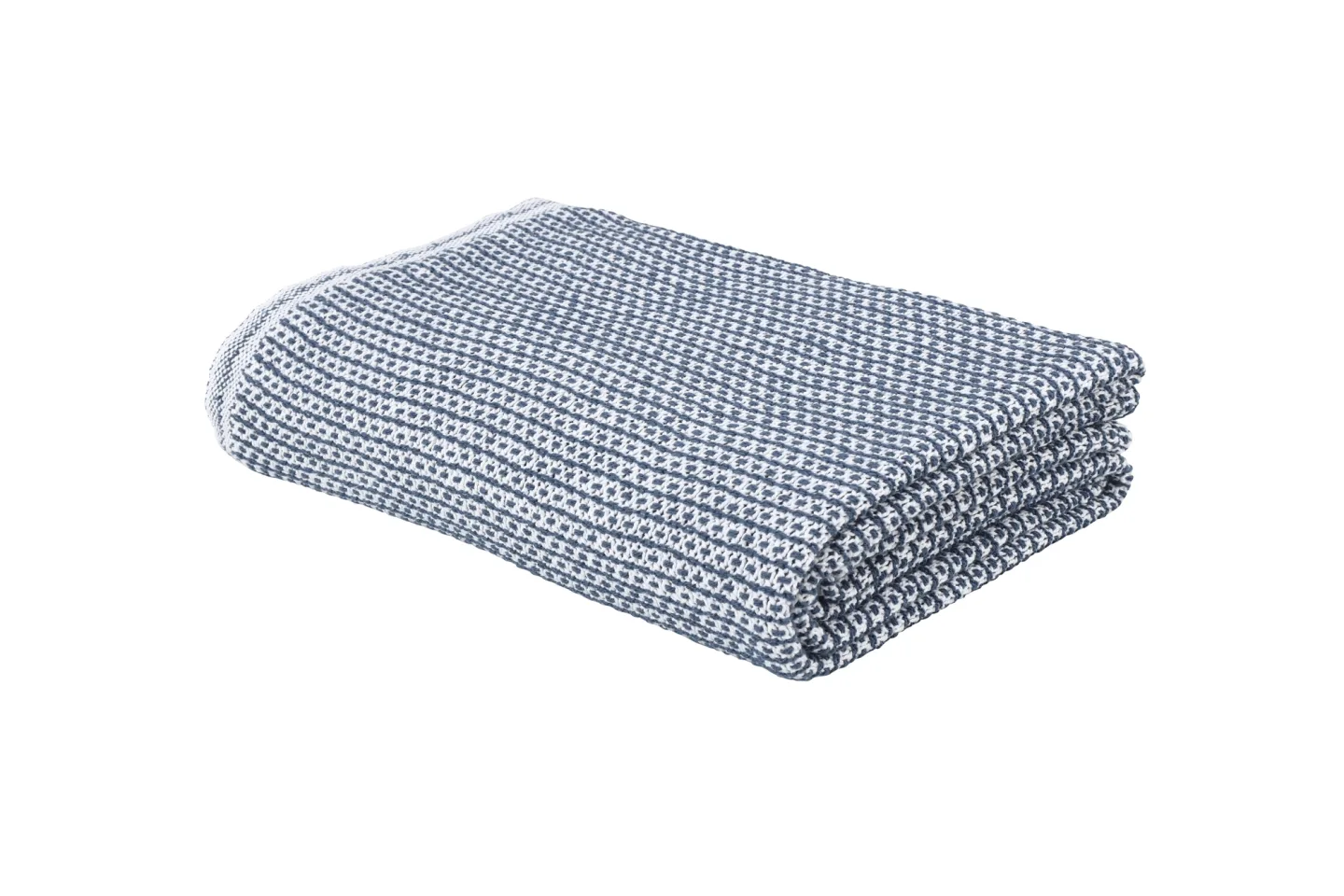 Eskitex AG Plaid Ascona Weiss/indigo 150x210 cm | Schubiger Möbel