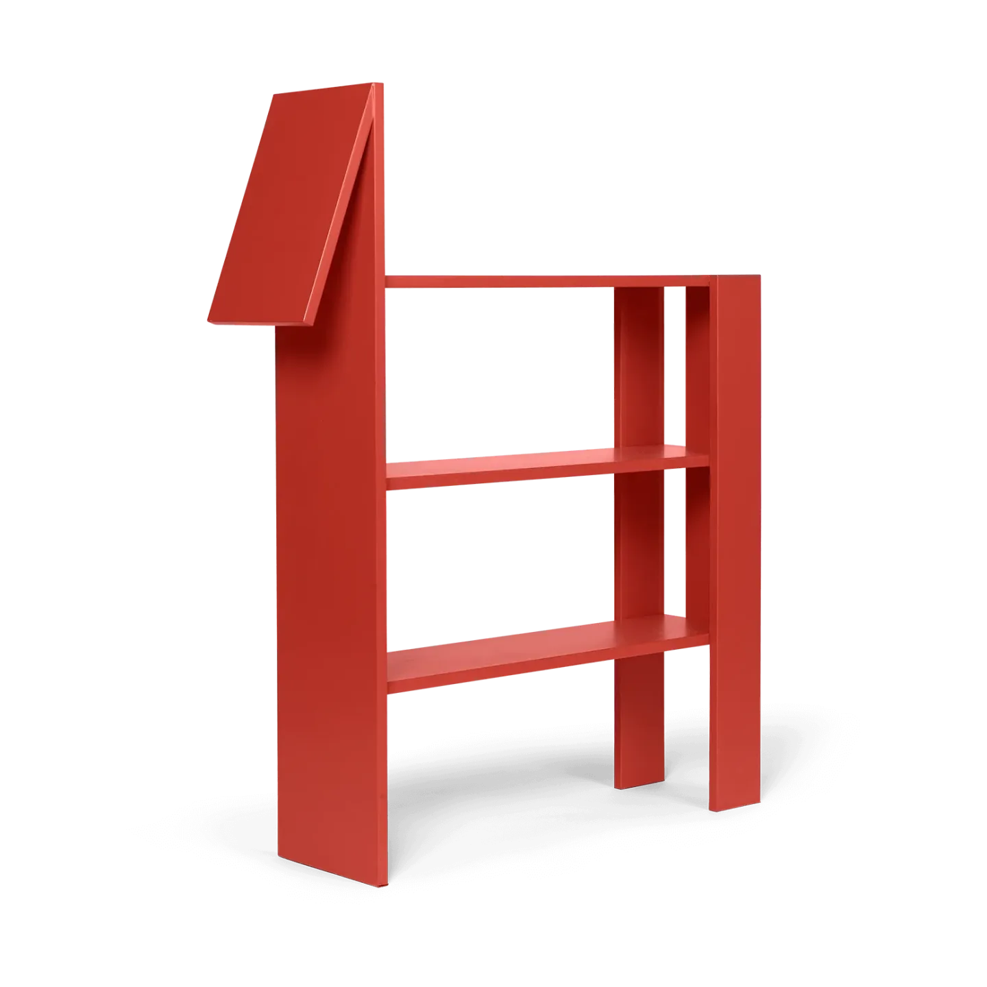 Ferm Living Horse Bücherregal 91x111 cm Poppy Red