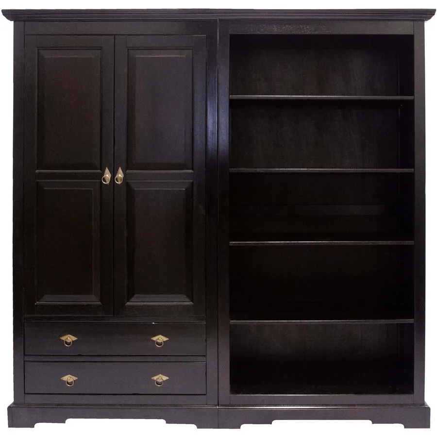 Aktenschrank Rumba dunkelbraun Holz B 98 cm H 183.5 cm