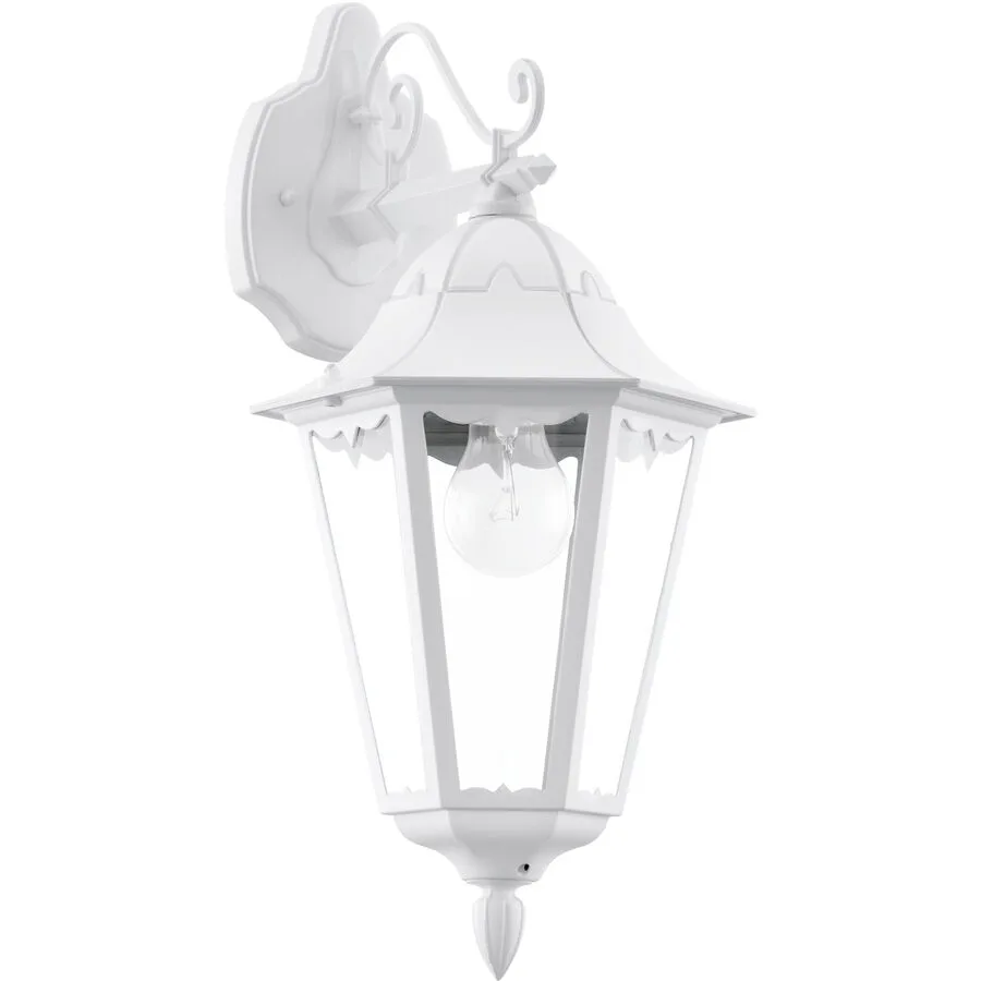 Eglo Wandlampe aussen Navedo Weiss Aluminium 47.5 cm - Material: Aluguss