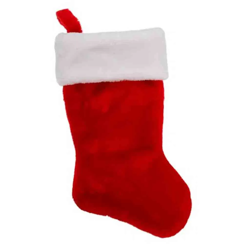 Julstrumpa Röd / Vit