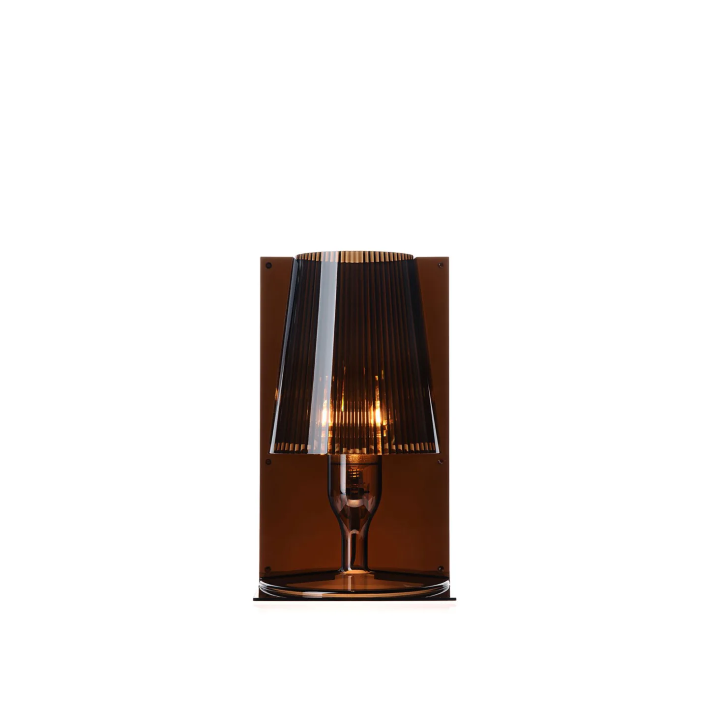 Kartell - Take Table Lamp - Amber - Bordslampor - Ferruccio Laviani - Brun