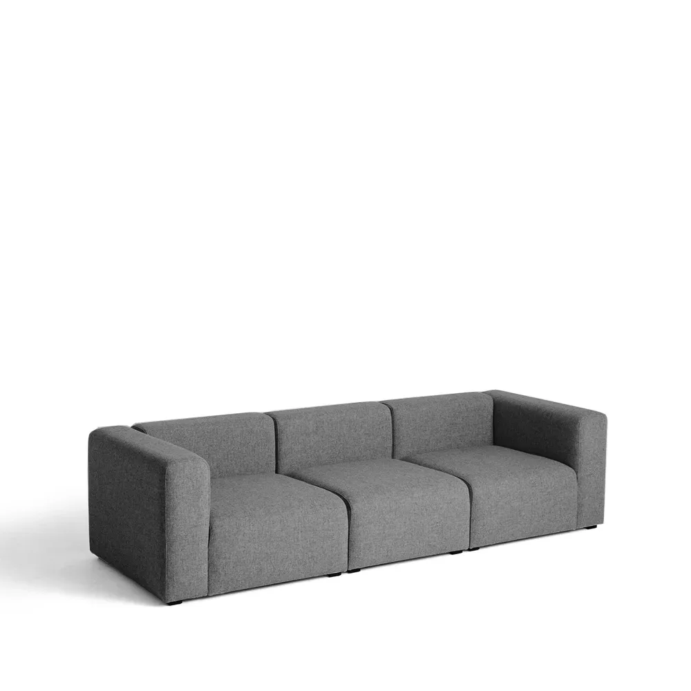 HAY Mags 3-sits soffa tyg Hallingdal 65 153 grey