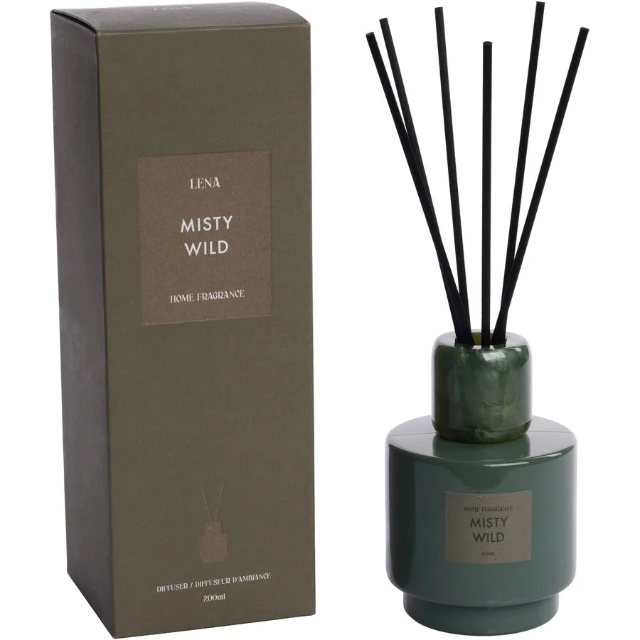 Diffusor Lena olive Misty Wild 200 ml - Material: Glas/Polyresin