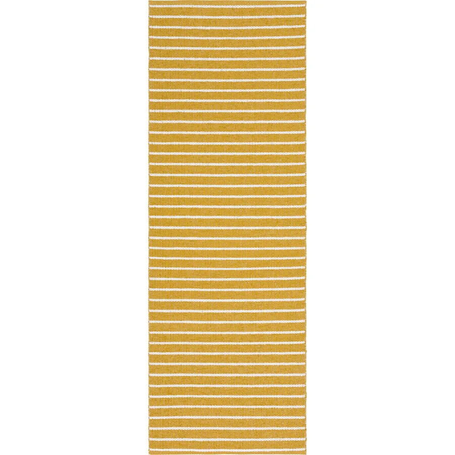 HORREDSMATTAN Outdoor-Teppich Music Gelb 200 cm 200 cm - Farbe: senfgelb - Material: PVC - Outdoor-Teppich