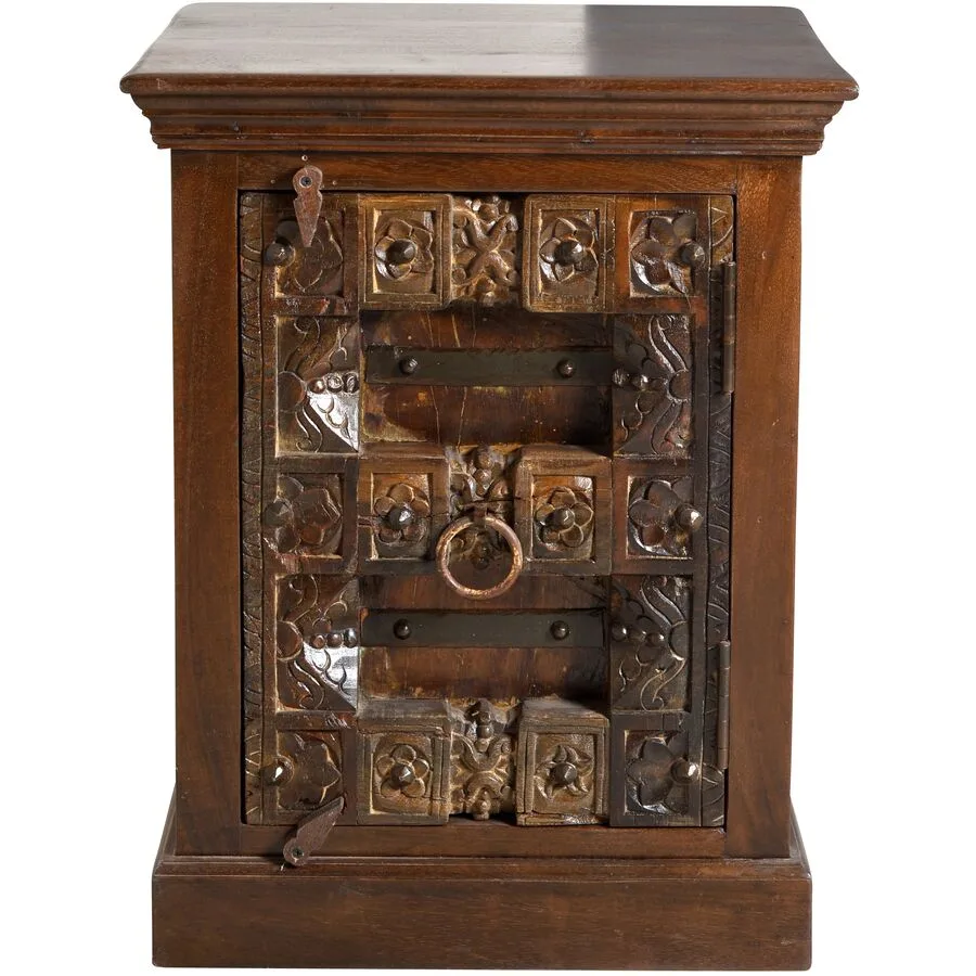 Nachttisch Mirah Braun Holz 55 cm