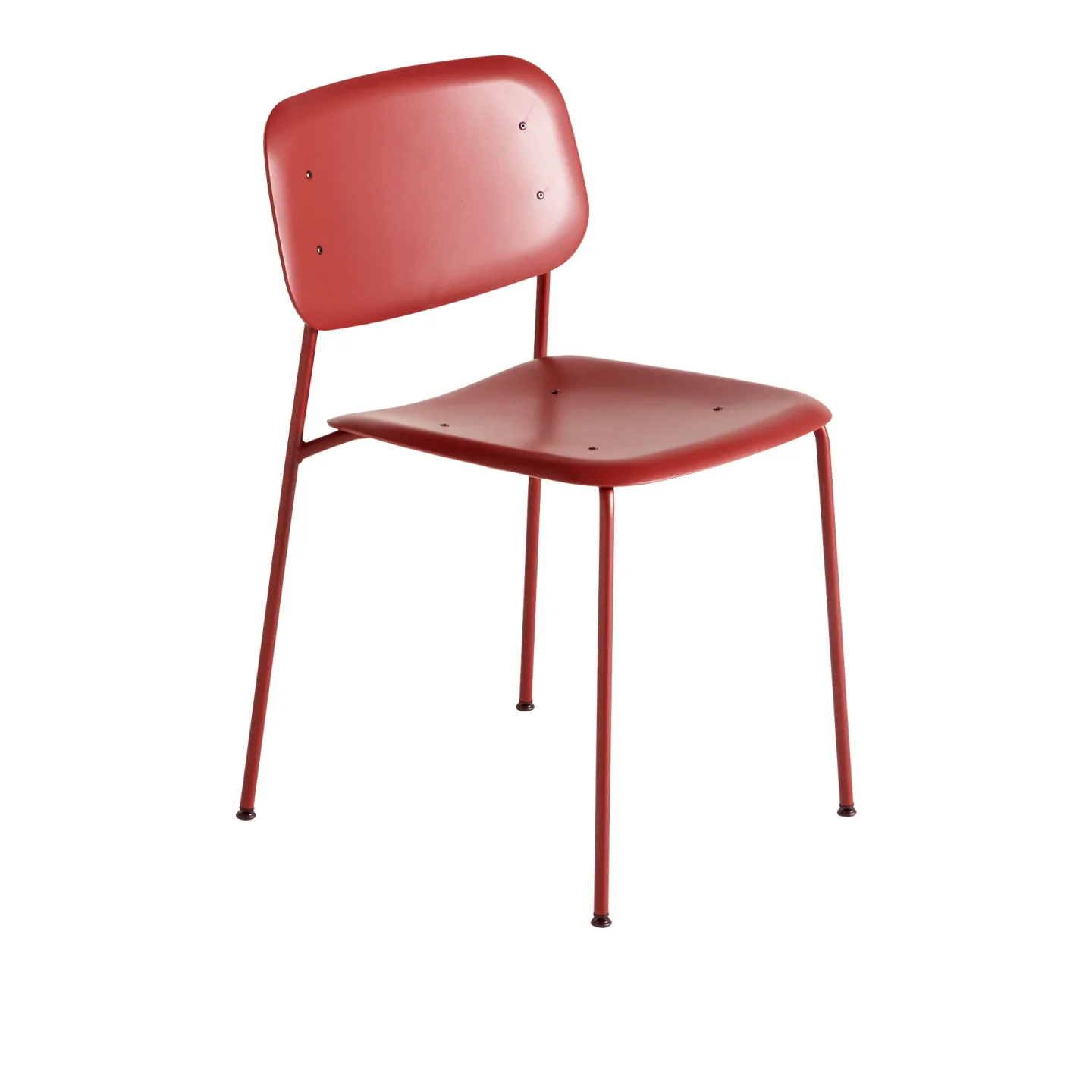 HAY - Soft Edge 45 - Fall Red Base - Fall Red - Matstolar - Iskos-Berlin - Röd - Metall/Plast
