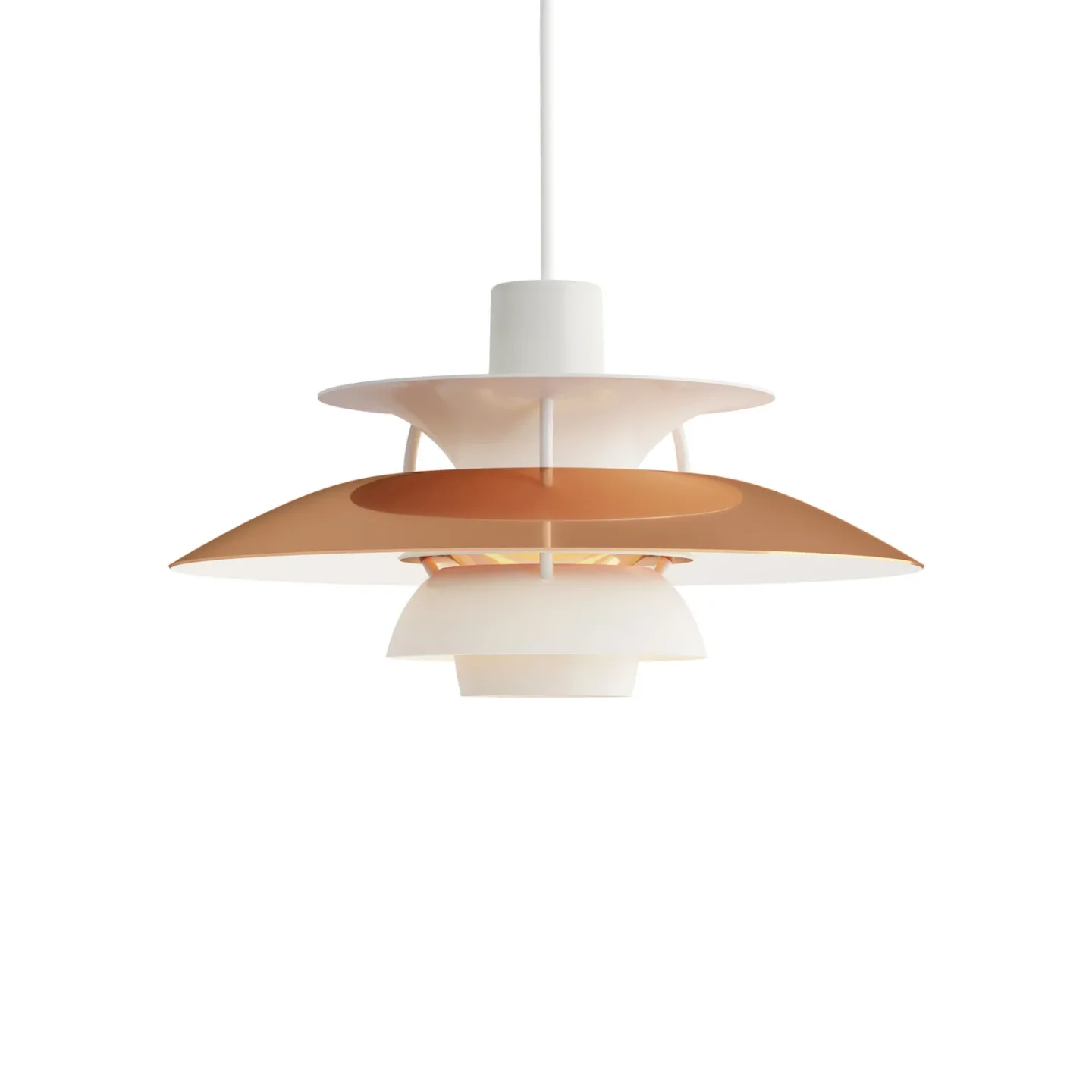 PH 5 300 pendellampe, kobber – Louis Poulsen - Stue - Design - Metal - Med én lyskilde