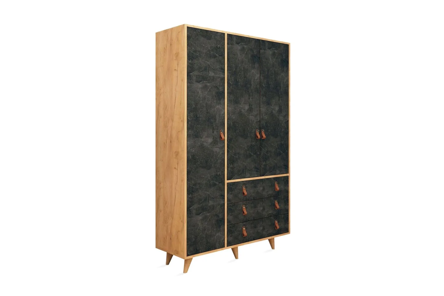 Mod Design Garderob - Grå/Trä