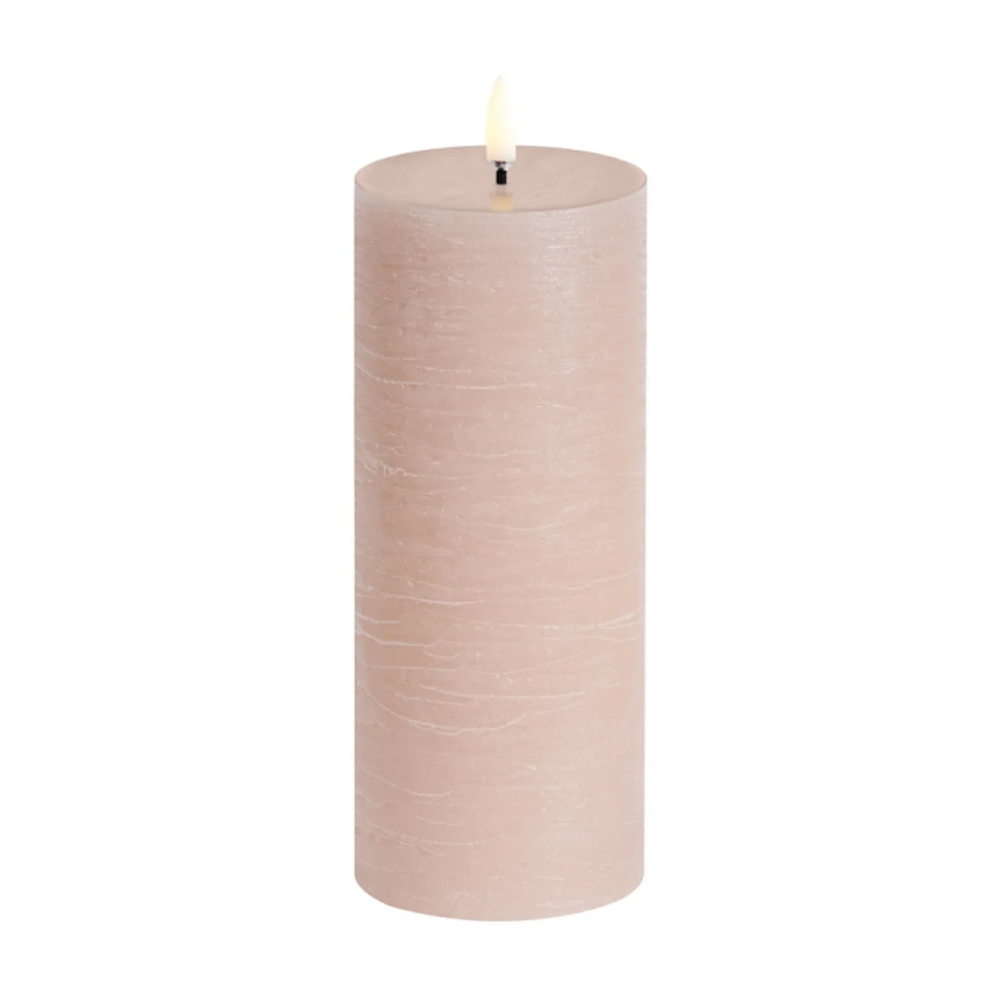 PILLAR LED-Kerze, beige, Höhe 20 cm, Wachs - Uyuni Lighting - Wohnzimmer - Sonstige - Einflammig