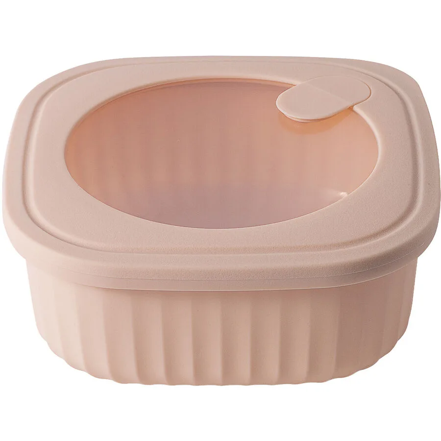 Aufbewahrungsbox Mara Beige Polypropylen 15.3 cm 15.3 cm 0.85 l