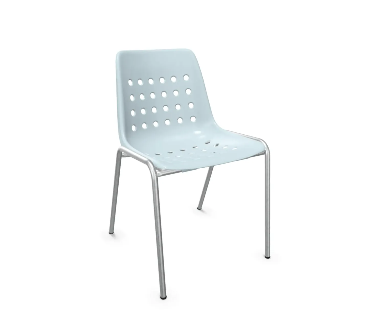 Schaffner Schalen-Stuhl Bermuda Feuerverzinkt Blau | Schubiger Möbel