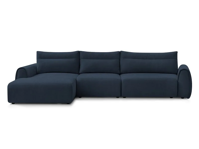 Ecksofa BOBOCHIC ADEN Stoff dunkelblau