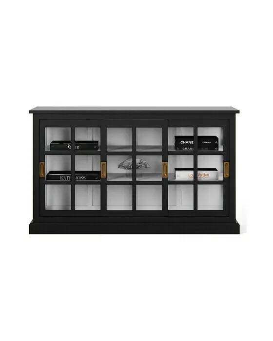 Seethrough skåp modern black / classic white
