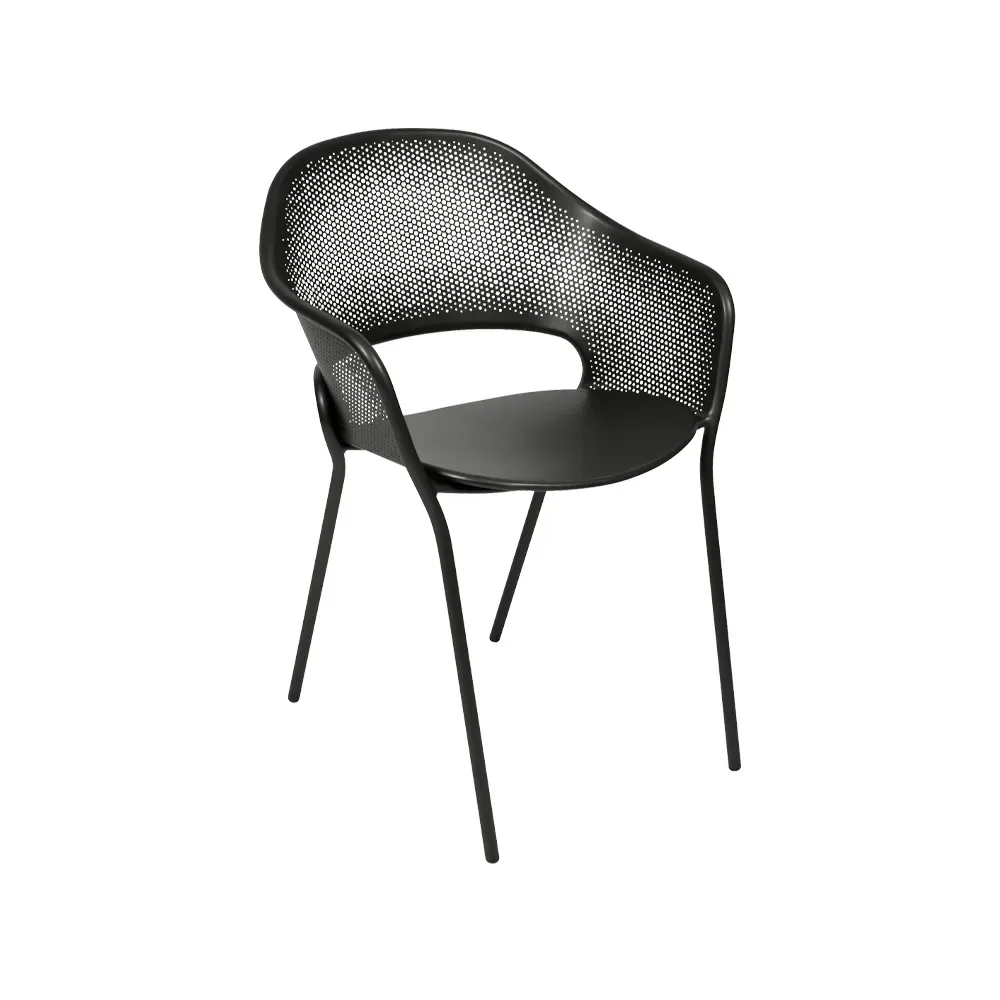 Fermob Kate karmstol Liquorice (svart)