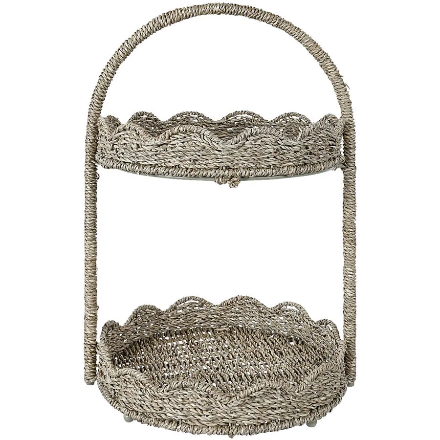 Dekoration Natural & Feminine Glamour braun Metall / Seegras B 31 H 46 cm