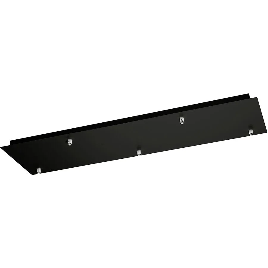 Giberti Luce Baldachin Rosone Schwarz Metall 25 cm