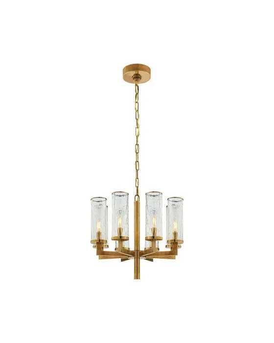 Liaison Single Tier Chandelier Antique-Burnished Brass