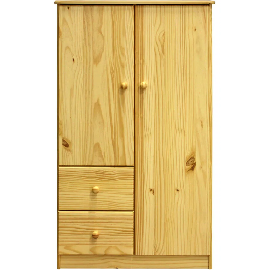 Kleiderschrank Yani natur Kiefer B 80 cm