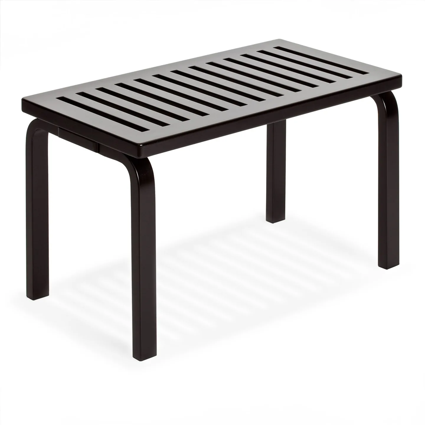 Artek - Bänk 153B - Svartlackad Björk - TV-bänkar - Alvar Aalto - Svart - Trä