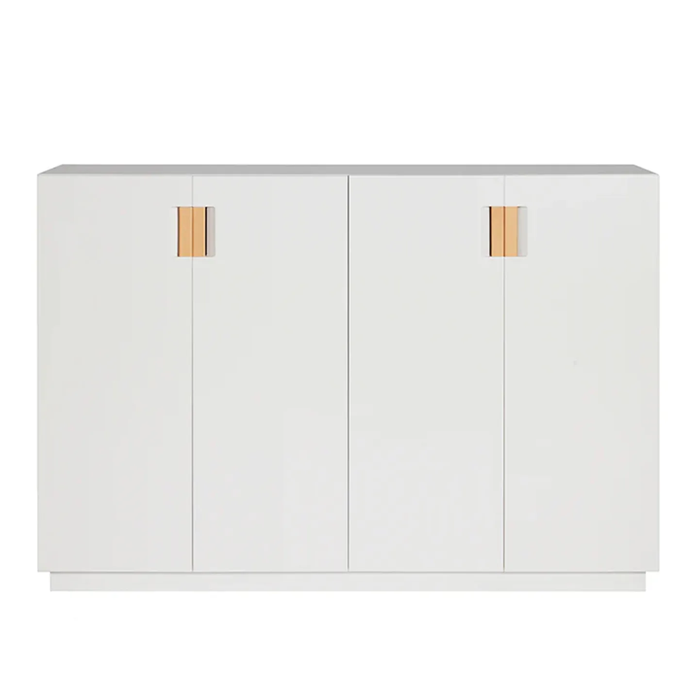 Asplund - Frame 160 Medium Covered Doors - White / Natural Leather - Skåp och vitrinskåp - Anya Sebton & Eva Lilja Löwenhielm 2011 - Vit - Läder