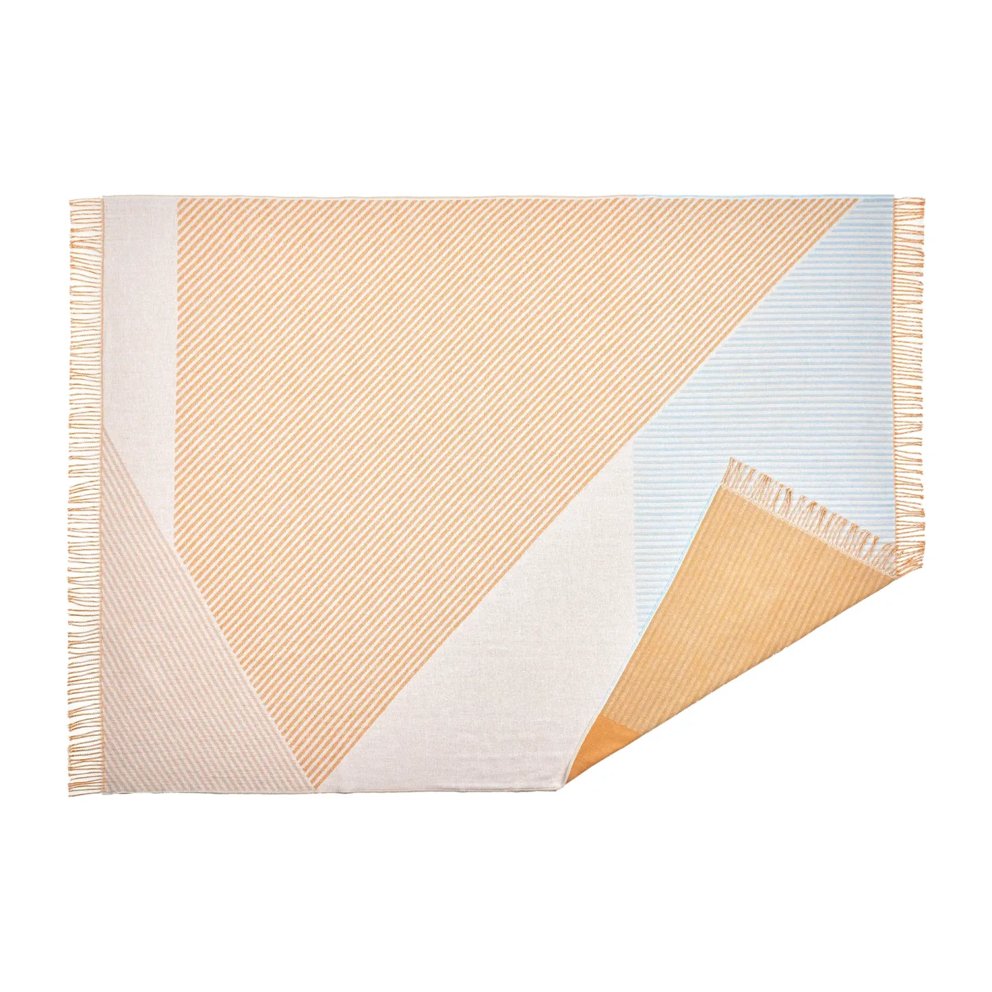 NJRD Stripes Baumwolldecke Gelb