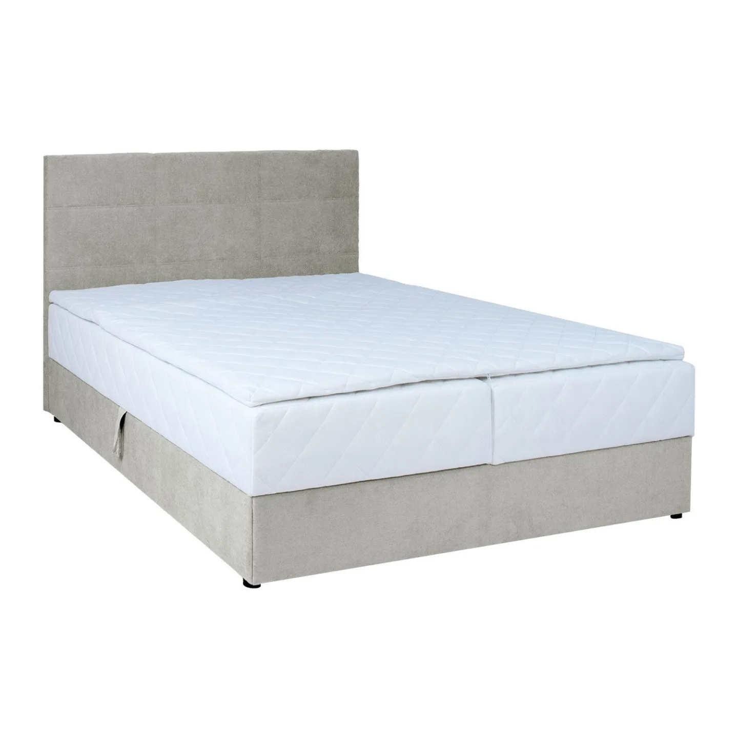 Kontinentalsäng Kalen med madrass 160x200 cm - Mörkbeige