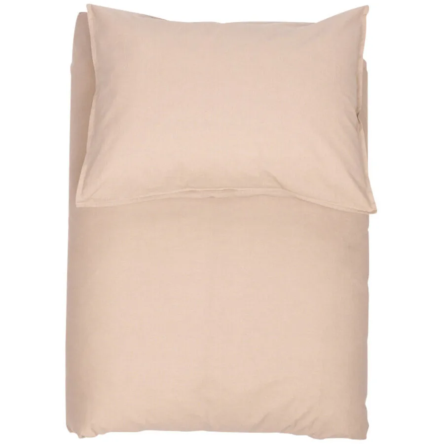 Lavie Duvetbezug Louise taupe Einfarbig Baumwolle 200 x 210 cm - Material: Bio Baumwolle