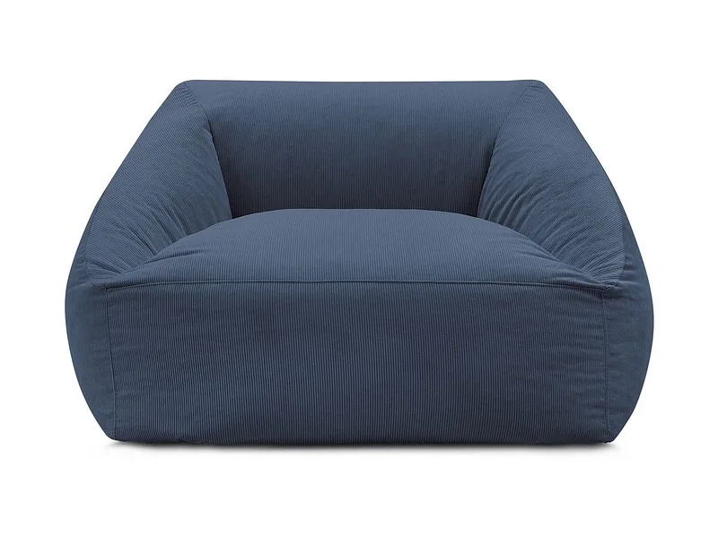 Hocker BOBOCHIC LILIBET 125x125x77cm cord-stoff dunkelblau