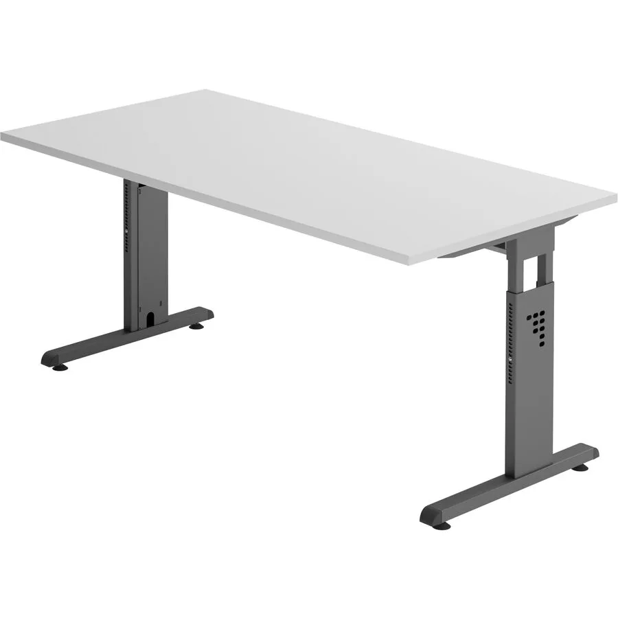 Schreibtisch Office grau Holzwerkstoff B 160 T 80 cm