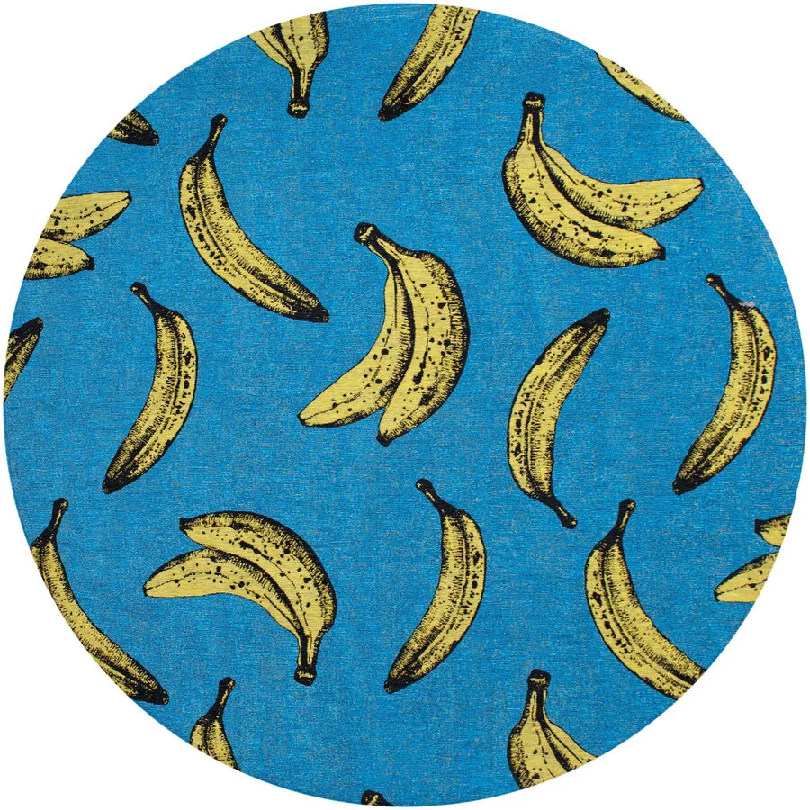 Teppich California Blue Blau Polyester 240 cm 240 cm