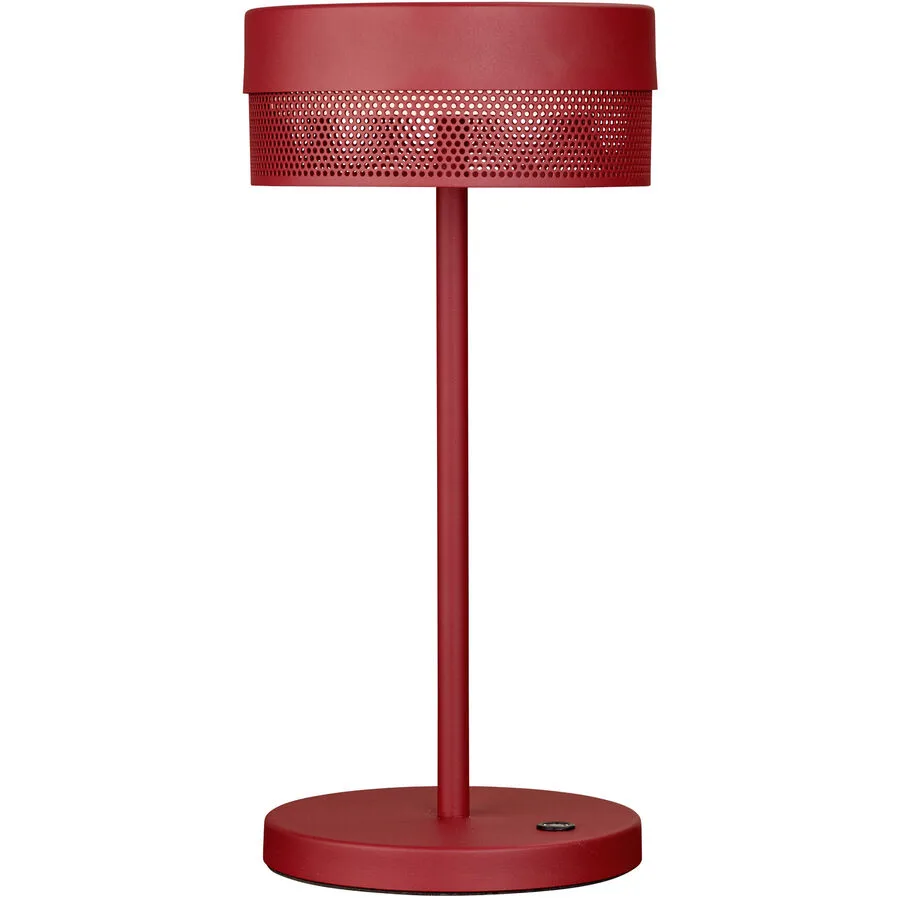 Tischlampe Mesh Rot Eisen 30 cm - LED - Lichtfarbe: Extra warmweiss - LED Energiesparlampen