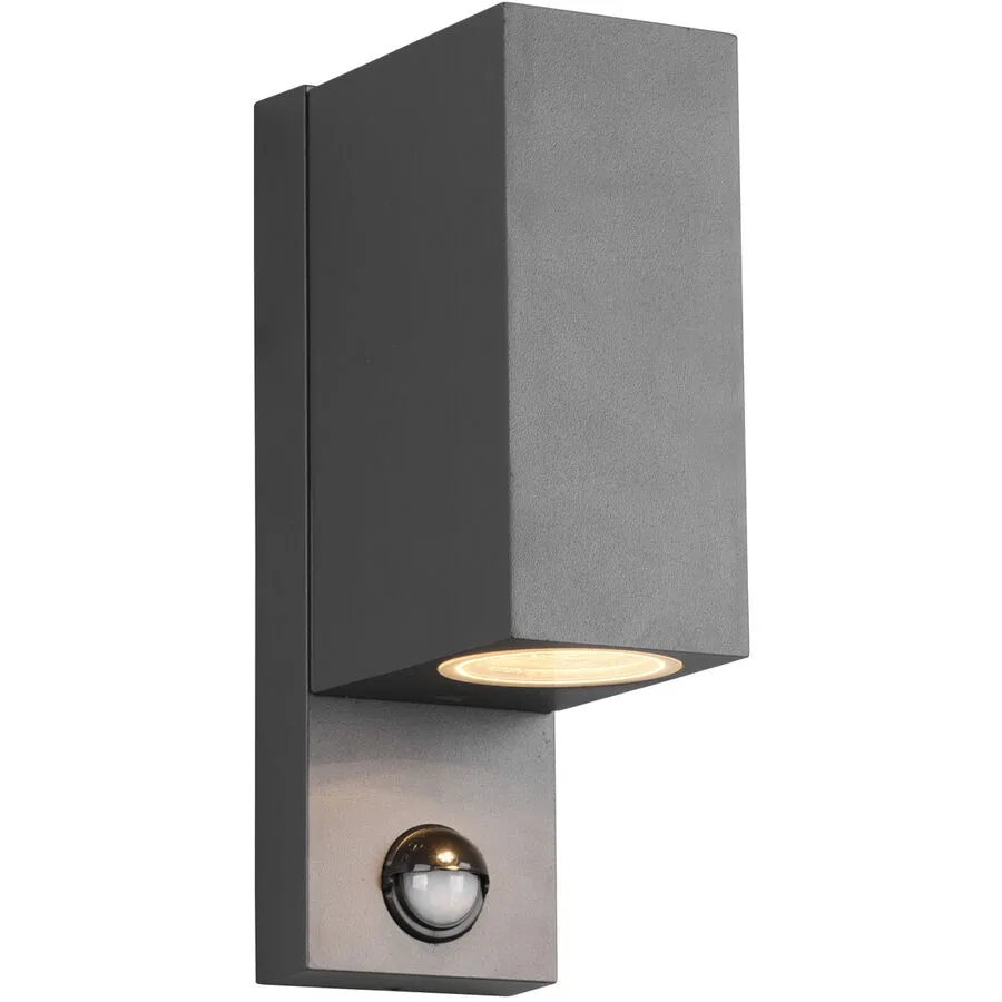 Wandlampe aussen Reeya Grau 7 cm 22 cm - Farbe: anthrazit - Material: Aluminium-Druckguss
