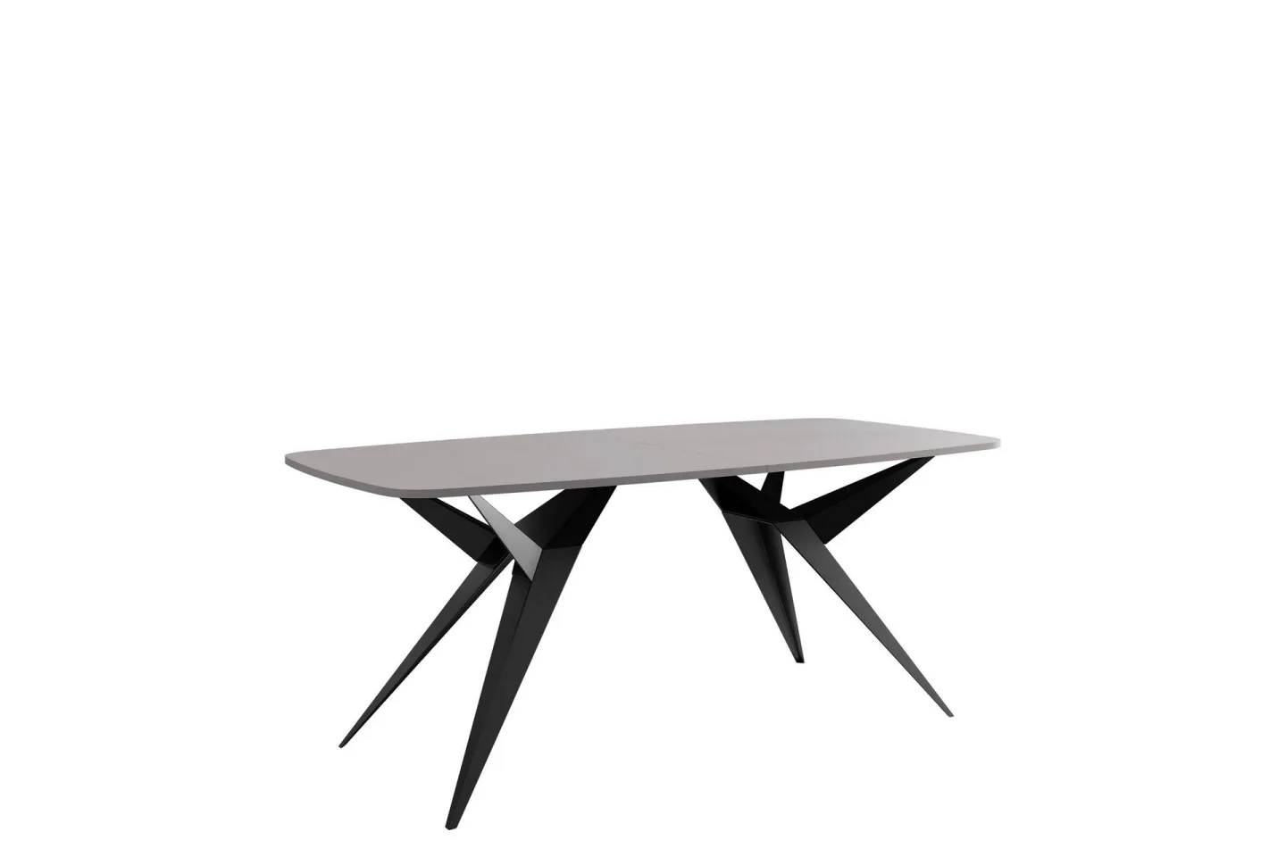 Elvora Matbord 160 cm Rektangulär - Grå/Svart