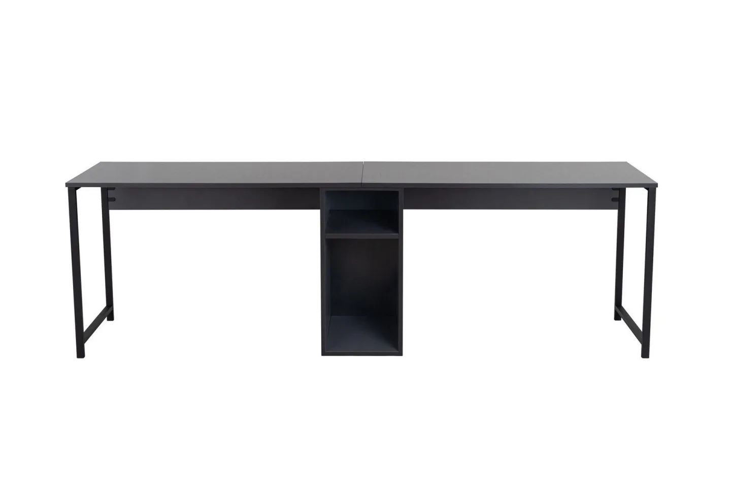 Hu Skrivbord 60x240 cm - Antracit/Svart