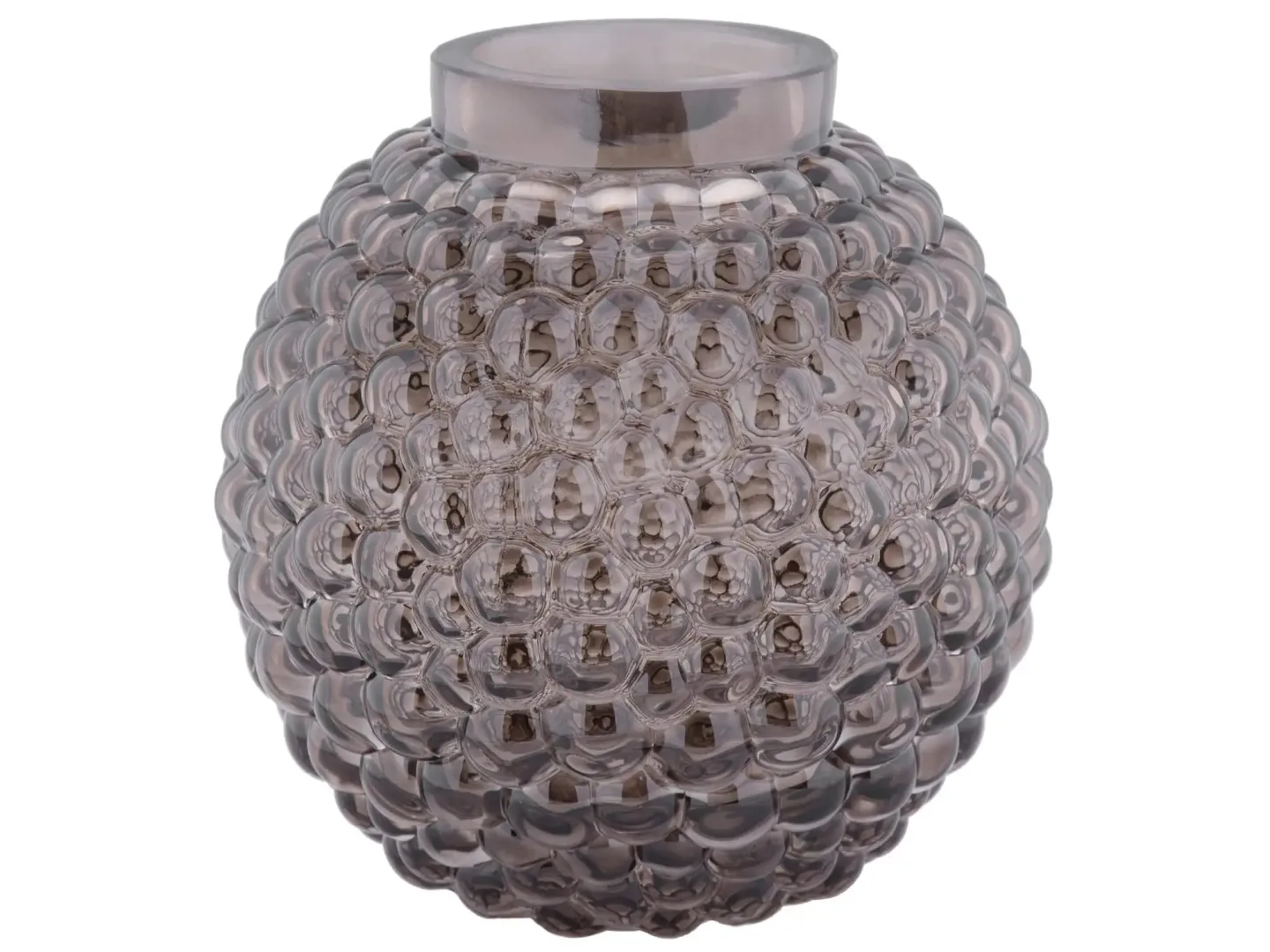 Decofinder Vase Glas Schwarz D: 16 cm | Schubiger Möbel