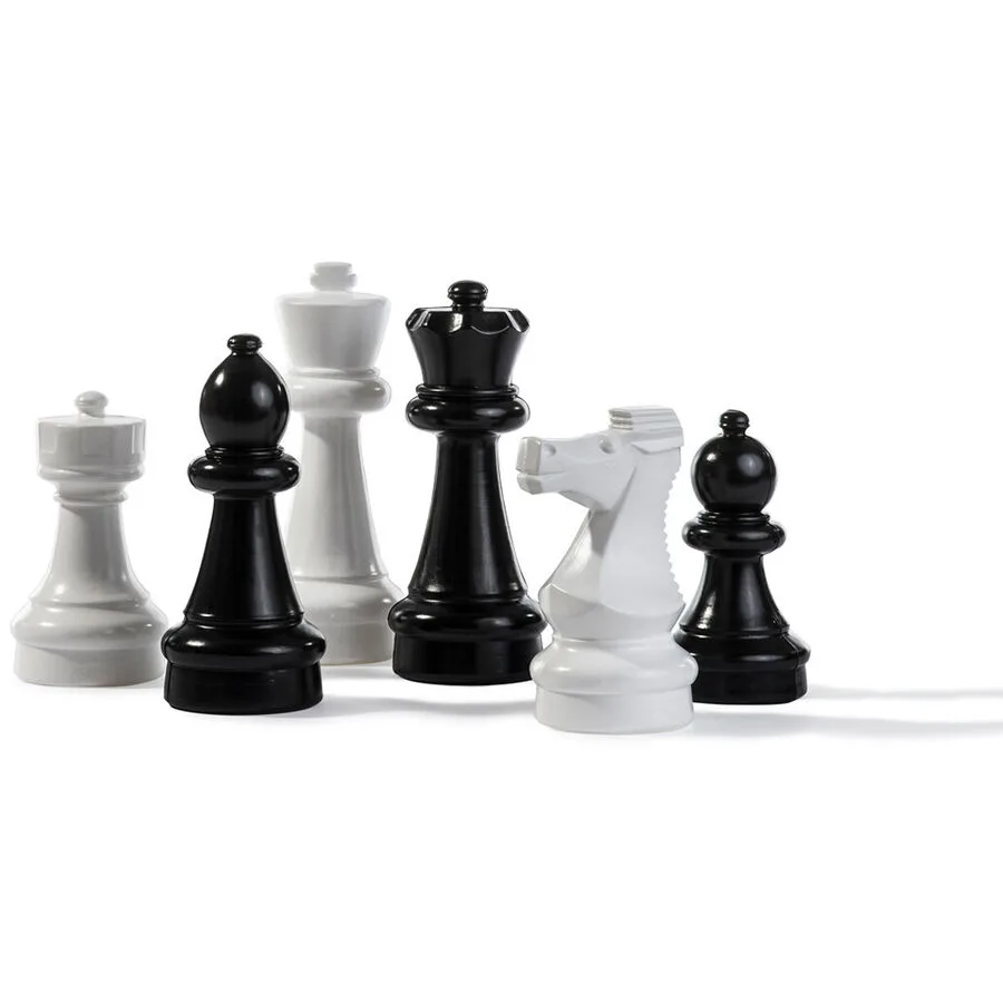 Kleine Schachfiguren Rolly Toys Schwarz/Weiss Kunststoff